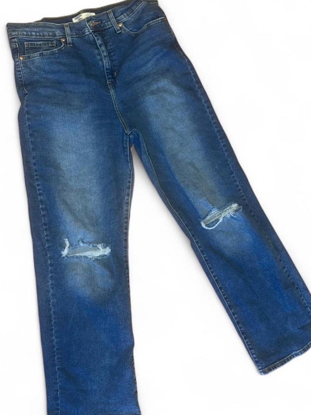 Signature by Levi Strauss Heritage High Rise Loose Straight Jeans Size 12